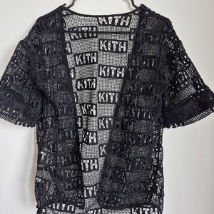 Kith Black Open Knit Cardigan